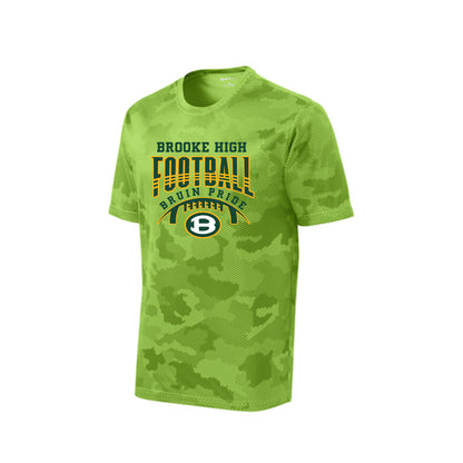 Men's Bruin Pride Football Graphic Short Sleeve Camo Competitor Performance Tee