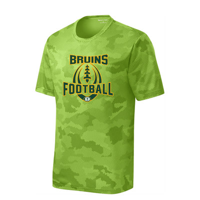 Youth Bruin Ultimate Football Graphic Short Sleeve Camo Competitor Performance Tee
