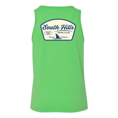 Youth South Hills Swim Club Home of the Sharks Graphic Tank