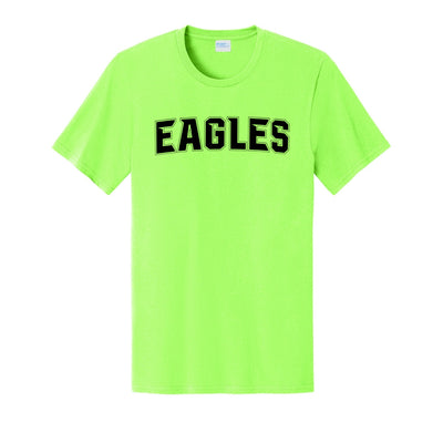 Adult Unisex New Albany Flag Football Electric Eagles Black Graphic Short Sleeve Tee