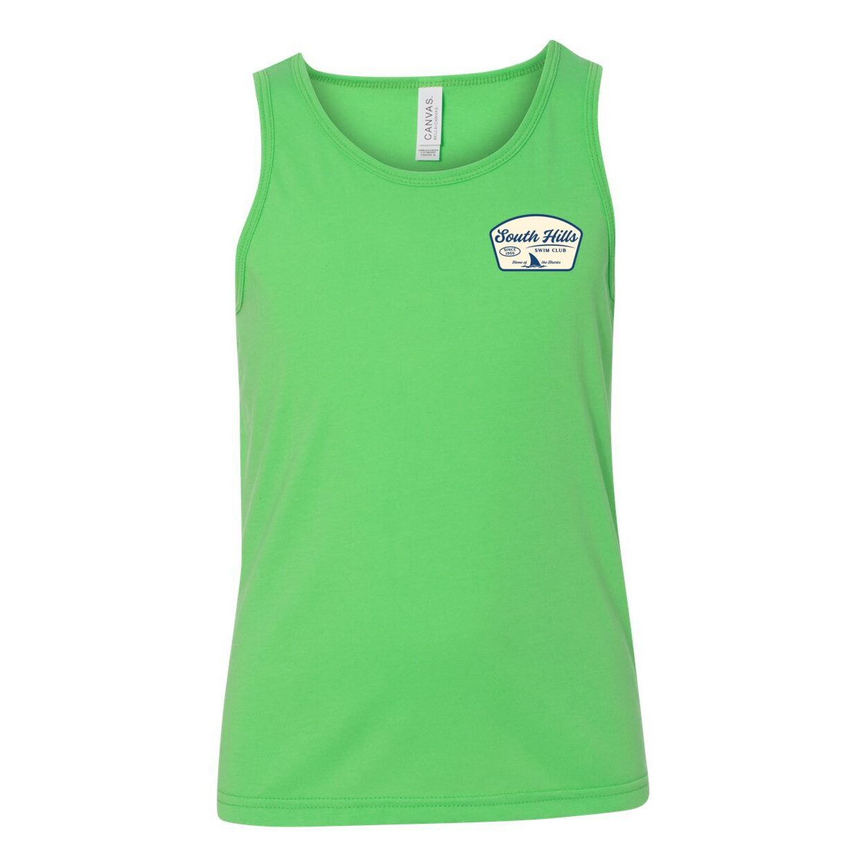 Youth South Hills Swim Club Home of the Sharks Graphic Tank