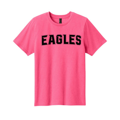 Youth New Albany Flag Football Electric Eagles Black Graphic Short Sleeve Tee