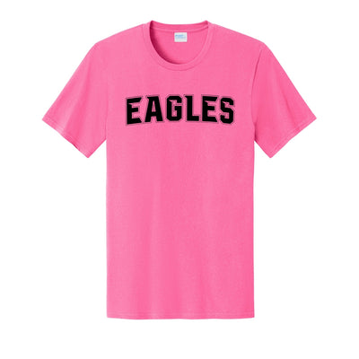 Adult Unisex New Albany Flag Football Electric Eagles Black Graphic Short Sleeve Tee
