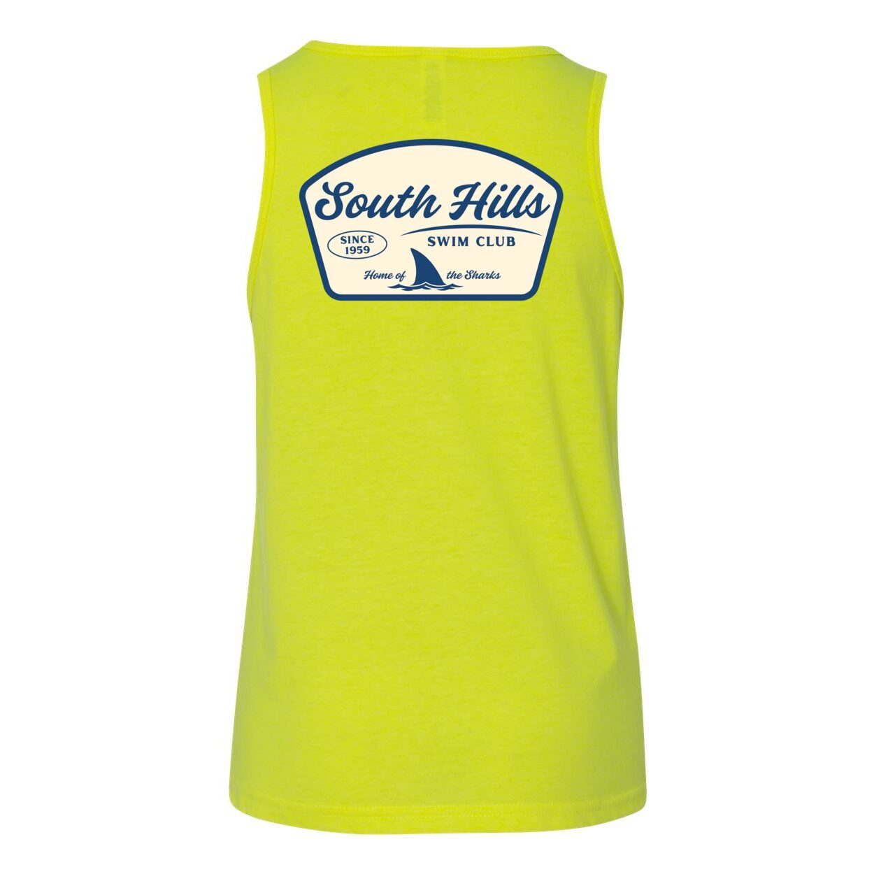 Youth South Hills Swim Club Home of the Sharks Graphic Tank