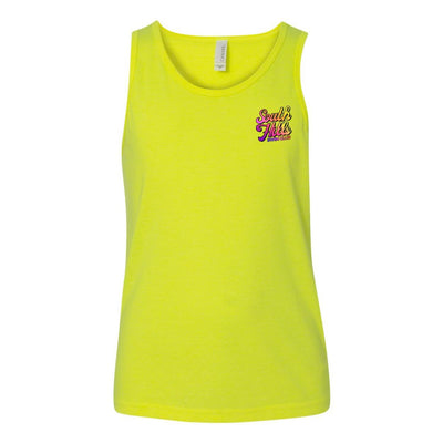 Youth South Hills Swim Club Sunset Script Graphic Tank