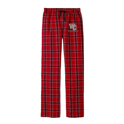 Adult Unisex Westerville Central Football Logo Flannel Pajama Pants