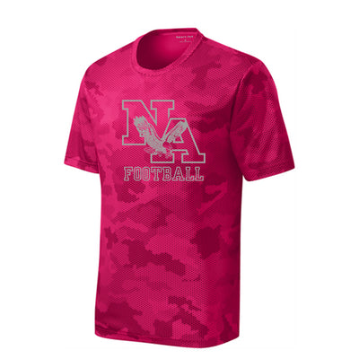 Youth New Albany Tonal Football Logo Graphic Short Sleeve Camo Competitor Performance Tee