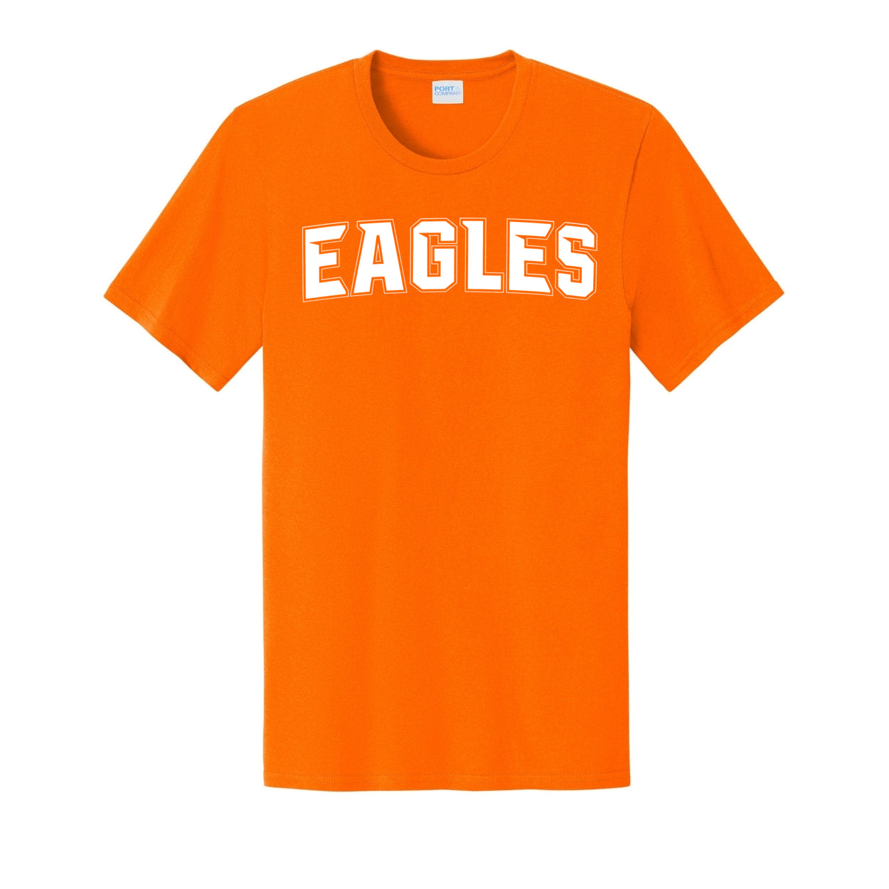 Adult Unisex New Albany Flag Football Electric Eagles White Graphic Short Sleeve Tee