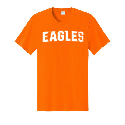 Adult Unisex New Albany Flag Football Electric Eagles White Graphic Short Sleeve Tee