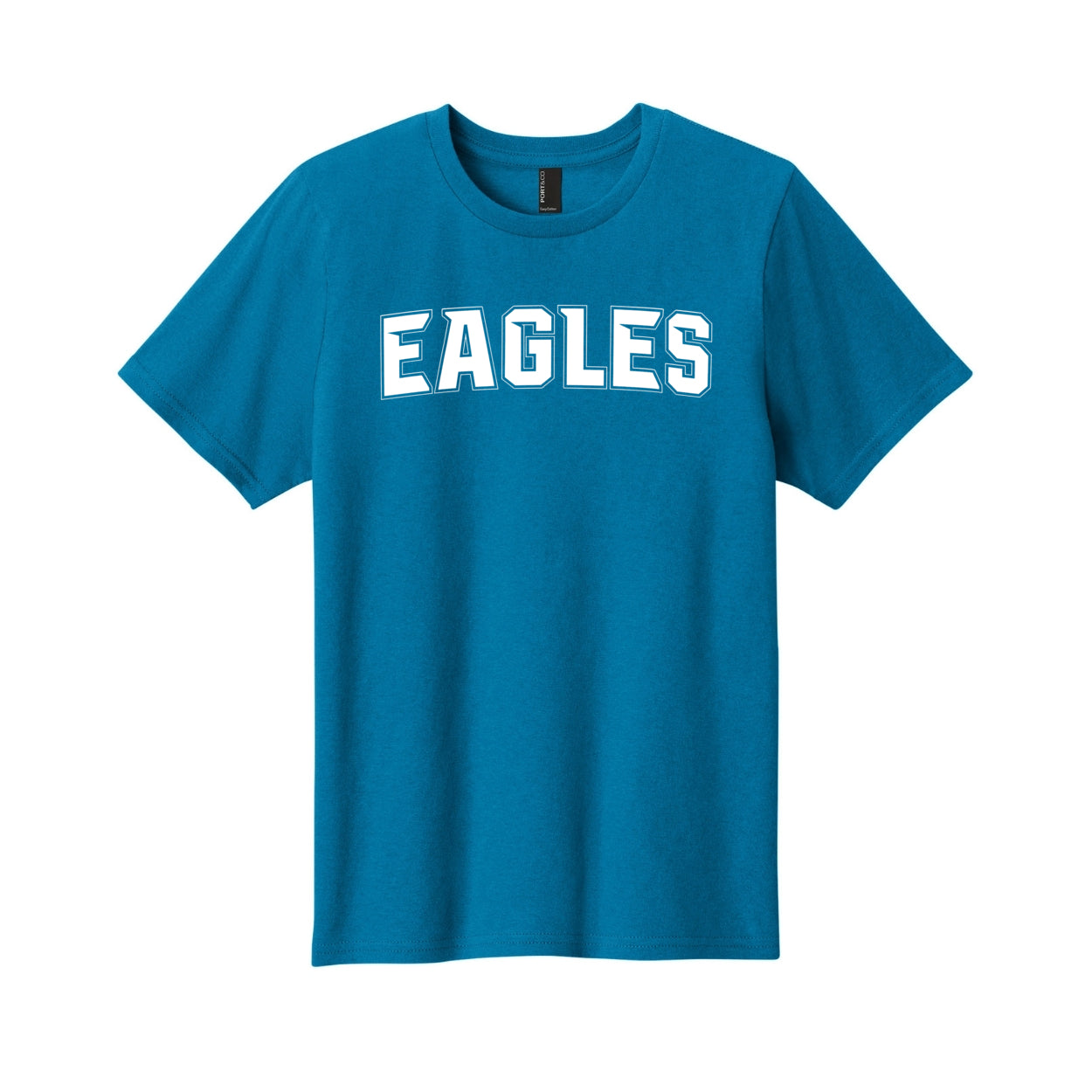Youth New Albany Flag Football Electric Eagles White Graphic Short Sleeve Tee