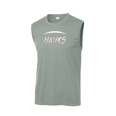 Adult Unisex Westerville Central Fighting Football Hawks Graphic Sport-Tek Sleeveless Performance Tee
