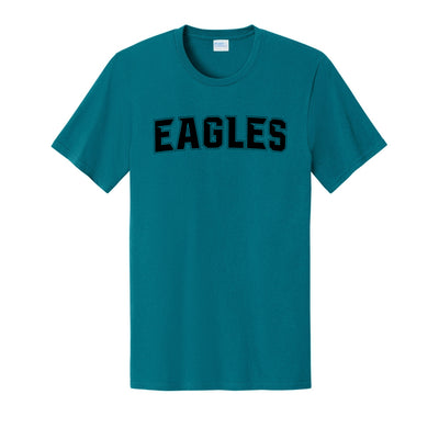 Adult Unisex New Albany Flag Football Electric Eagles Black Graphic Short Sleeve Tee