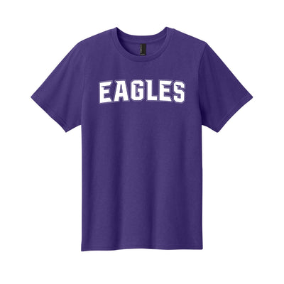 Youth New Albany Flag Football Electric Eagles White Graphic Short Sleeve Tee