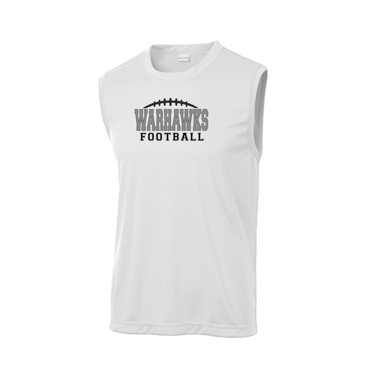 Adult Unisex Westerville Central Warhawks Football Laces Graphic Sport-Tek Sleeveless Performance Tee