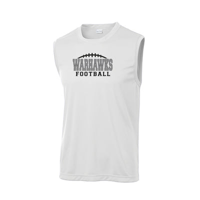 Adult Unisex Westerville Central Warhawks Football Laces Graphic Sport-Tek Sleeveless Performance Tee