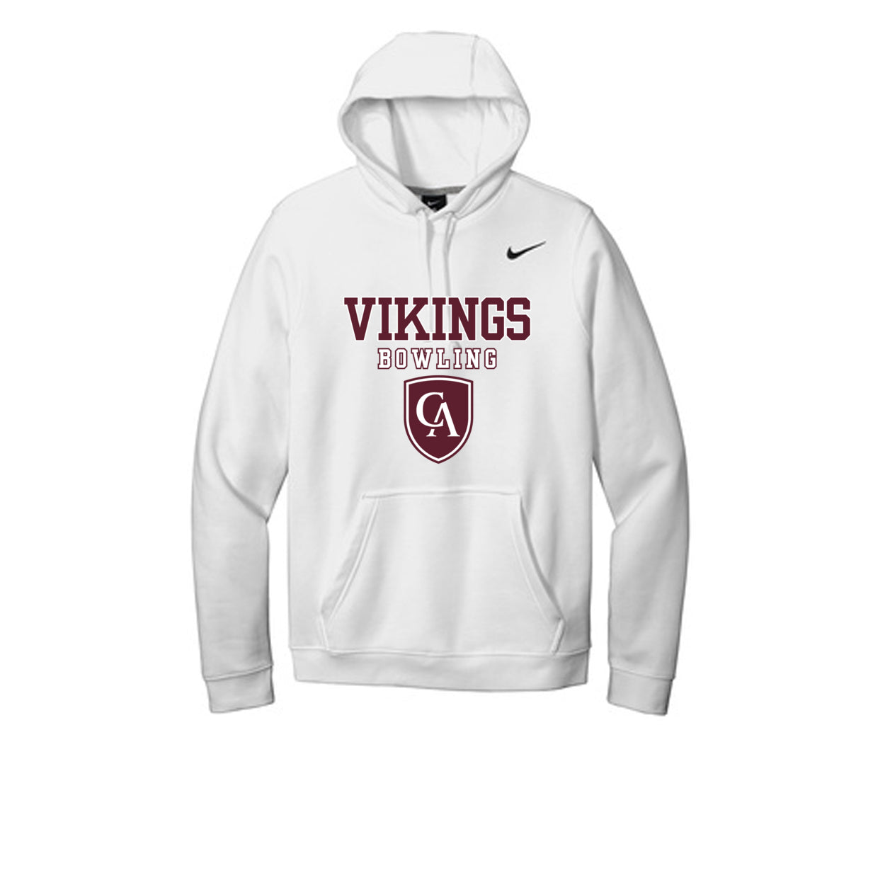 Adult Unisex Columbus Academy Vikings Bowling Graphic Nike Club Fleece Hoodie