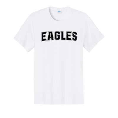 Adult Unisex New Albany Flag Football Electric Eagles Black Graphic Short Sleeve Tee