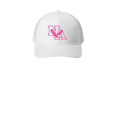 Adult Unisex Neon Pink Power Logo Snapback Trucker Hat - PINK OCTOBER