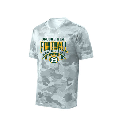 Men's Bruin Pride Football Graphic Short Sleeve Camo Competitor Performance Tee