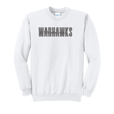 Adult Unisex Westerville Central Warhawks Spirit Script Graphic Easy Sweatshirt