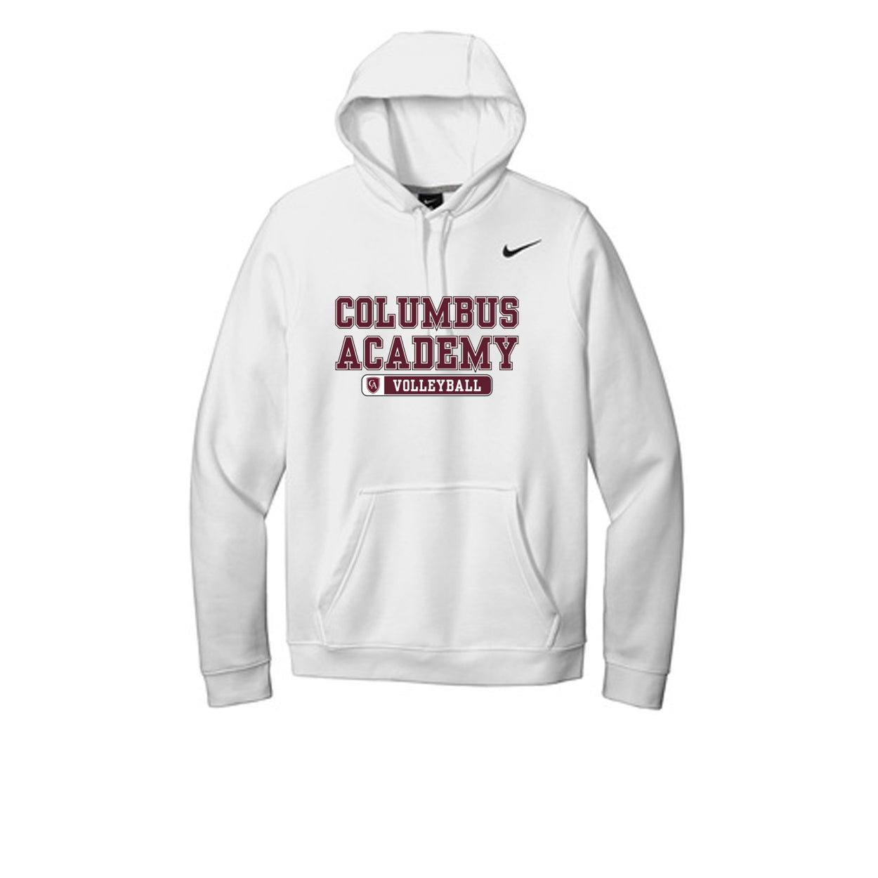 Adult Unisex Columbus Academy Volleyball Graphic Nike Club Fleece Hoodie