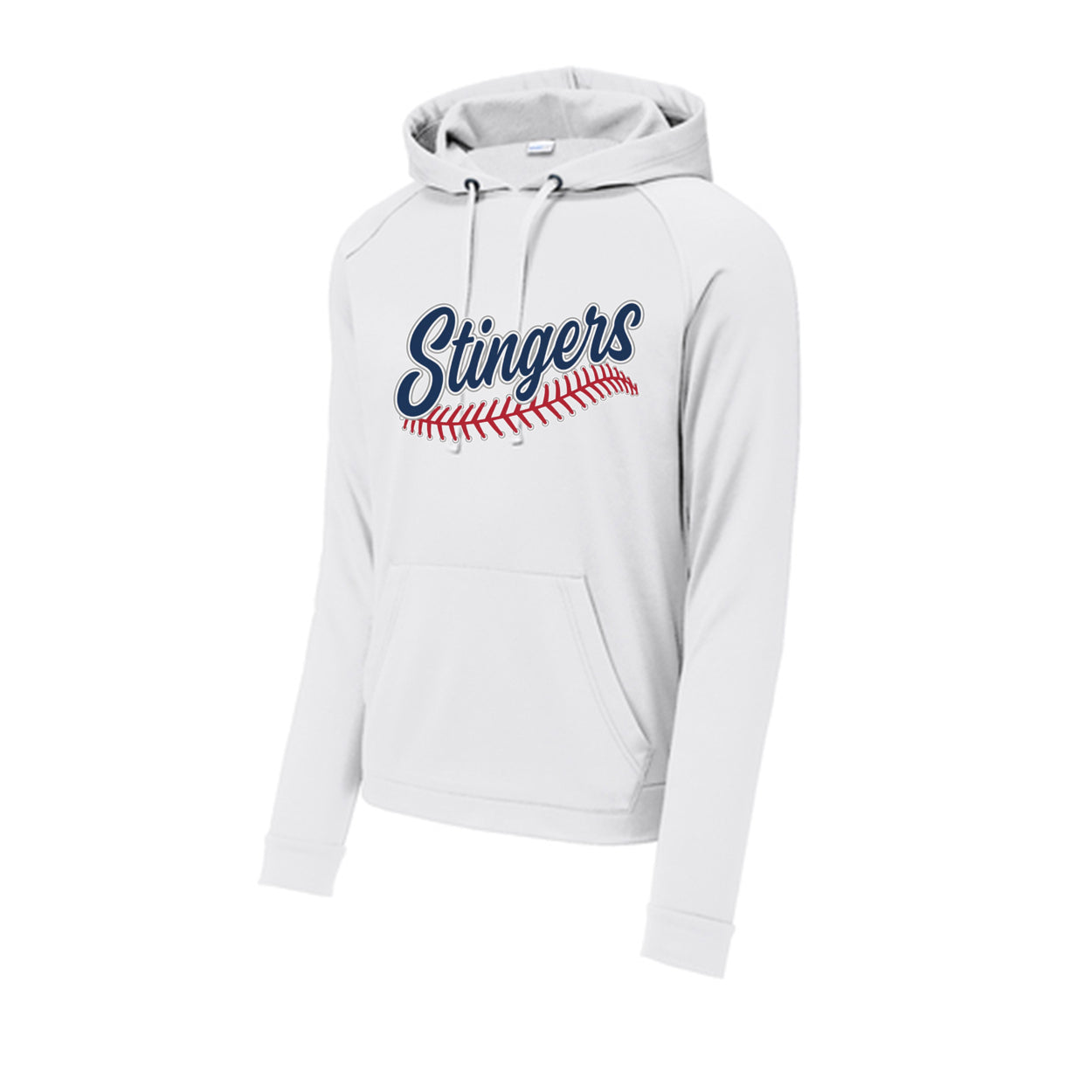 Adult Unisex Stingers Softball Stitches Graphic Sport-Tek® Re-Compete Fleece Pullover Performanc Hoodie