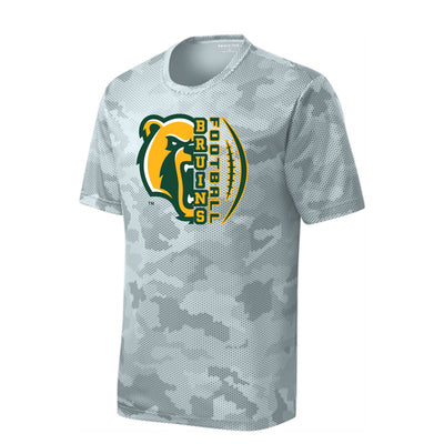 Youth Epic Bruin Football Graphic Short Sleeve Camo Competitor Performance Tee