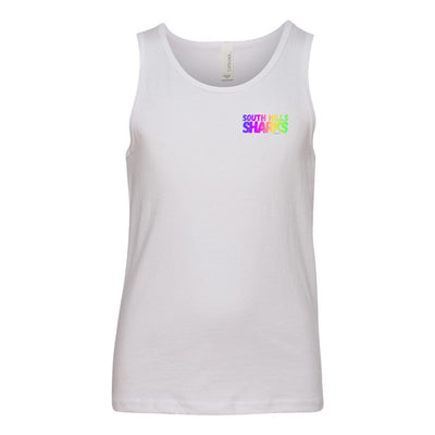 Youth South Hills Swim Team Neon Rainbow Graphic Tank