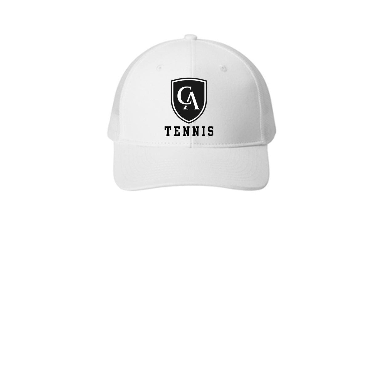 Adult Unisex Columbus Academy Viking Tennis Black Logo Snapback Trucker Hat