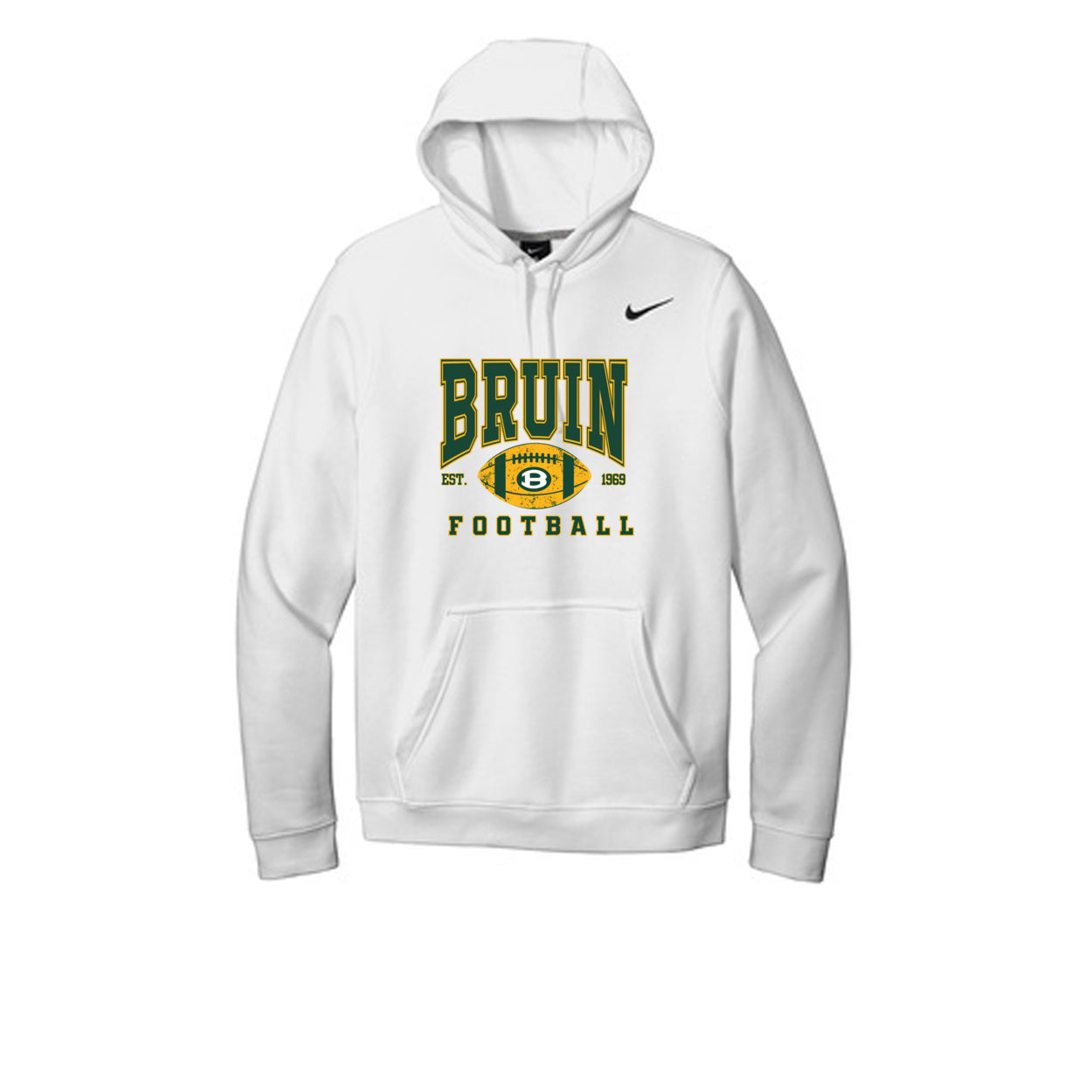 Adult Unisex Nike Bruin Football Heritage Graphic Club Fleece Hoodie