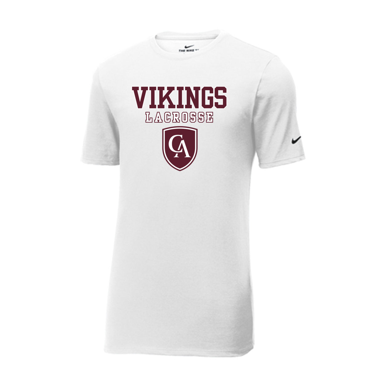 Adult Unisex Columbus Academy Vikings Lacrosse Graphic Nike Dri-FIT Performance Tee