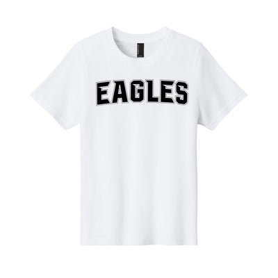 Youth New Albany Flag Football Electric Eagles Black Graphic Short Sleeve Tee