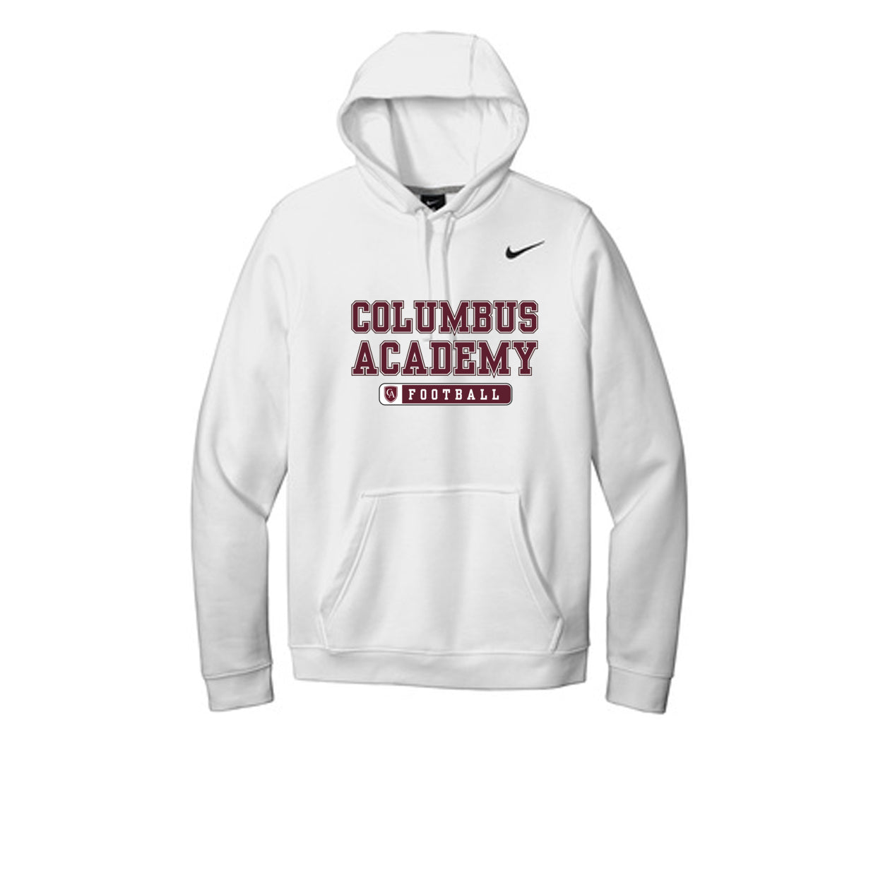 Adult Unisex Columbus Academy Football Graphic Nike Club Fleece Hoodie