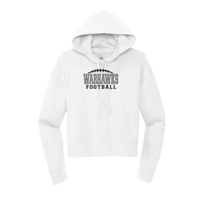Women's Westerville Central Warhawks Football Laces Graphic Crop Hoodie
