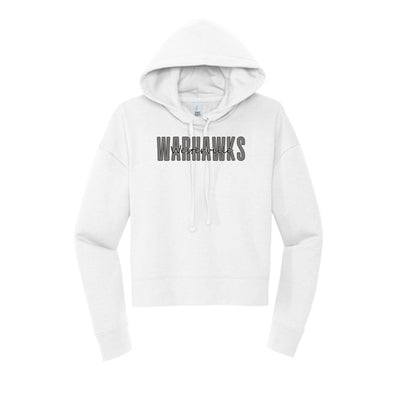 Women's Westerville Central Warhawks Spirit Script Graphic Crop Hoodie