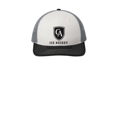 Adult Unisex Columbus Academy Viking Ice Hockey Black Font Snapback Trucker Hat