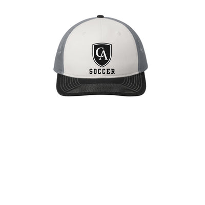 Adult Unisex Columbus Academy Viking Soccer Black Logo Snapback Trucker Hat