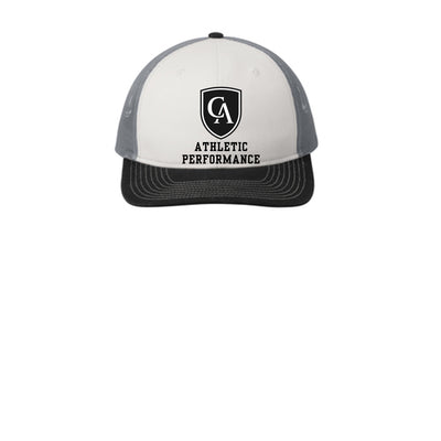 Adult Unisex Columbus Academy Viking Athletic Performance Black Logo Snapback Trucker Hat