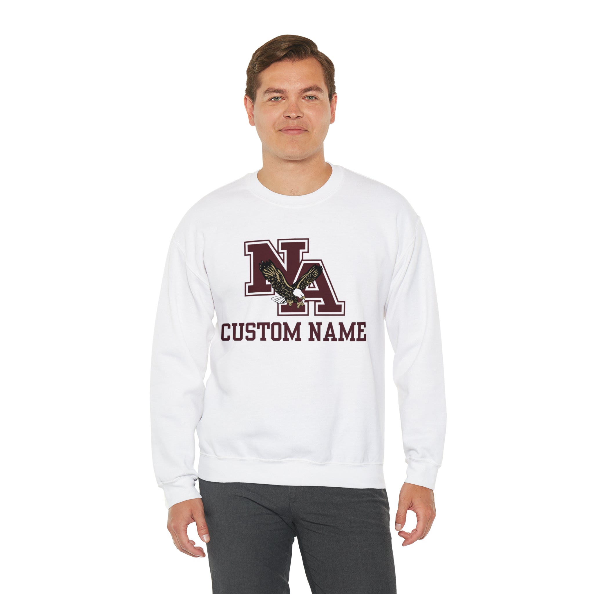 Adult Unisex Classic Logo Graphic Sweatshirt - New Albany Eagles (CUSTOM NAME)