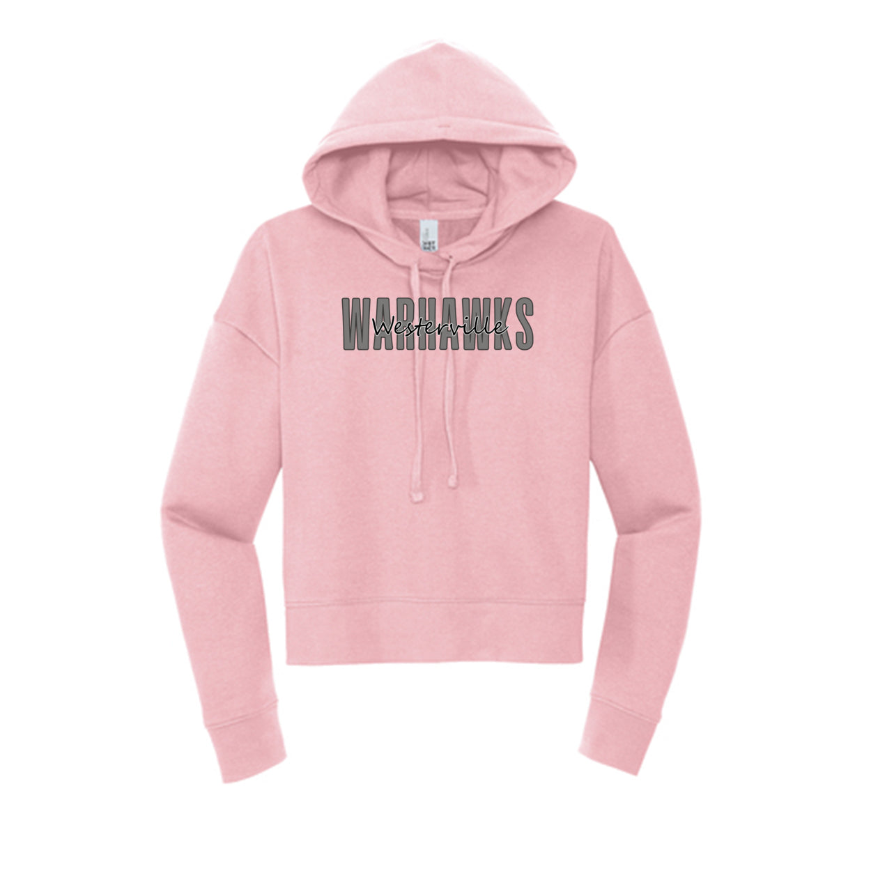 Women's Westerville Central Warhawks Spirit Script Graphic Crop Hoodie