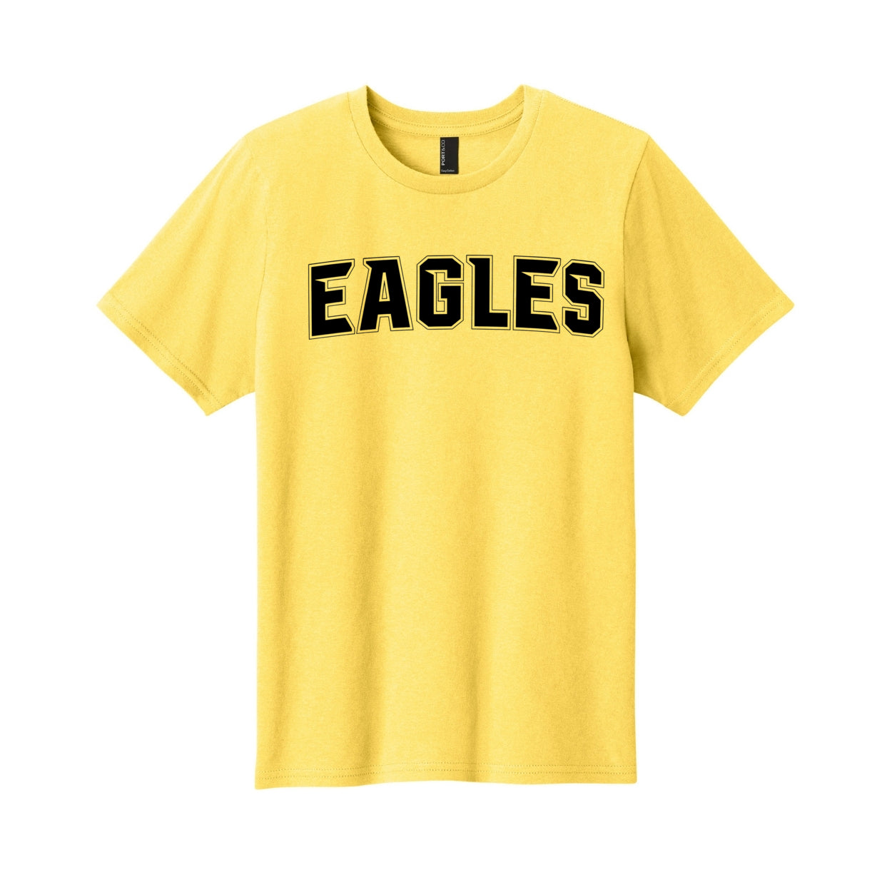 Youth New Albany Flag Football Electric Eagles Black Graphic Short Sleeve Tee