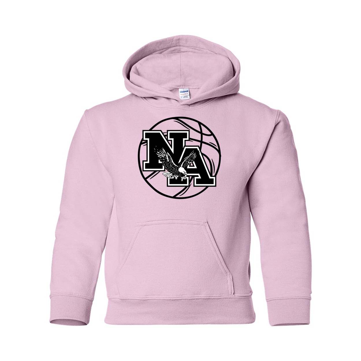 Youth Logo Basketball Graphic Hoodie - New Albany Eagles