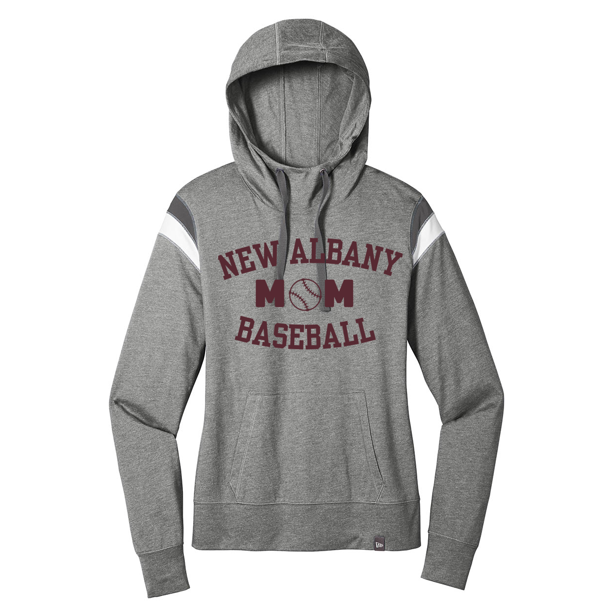 Women’s New Era Baseball Mom Graphic Hooded Tee - New Albany Eagles