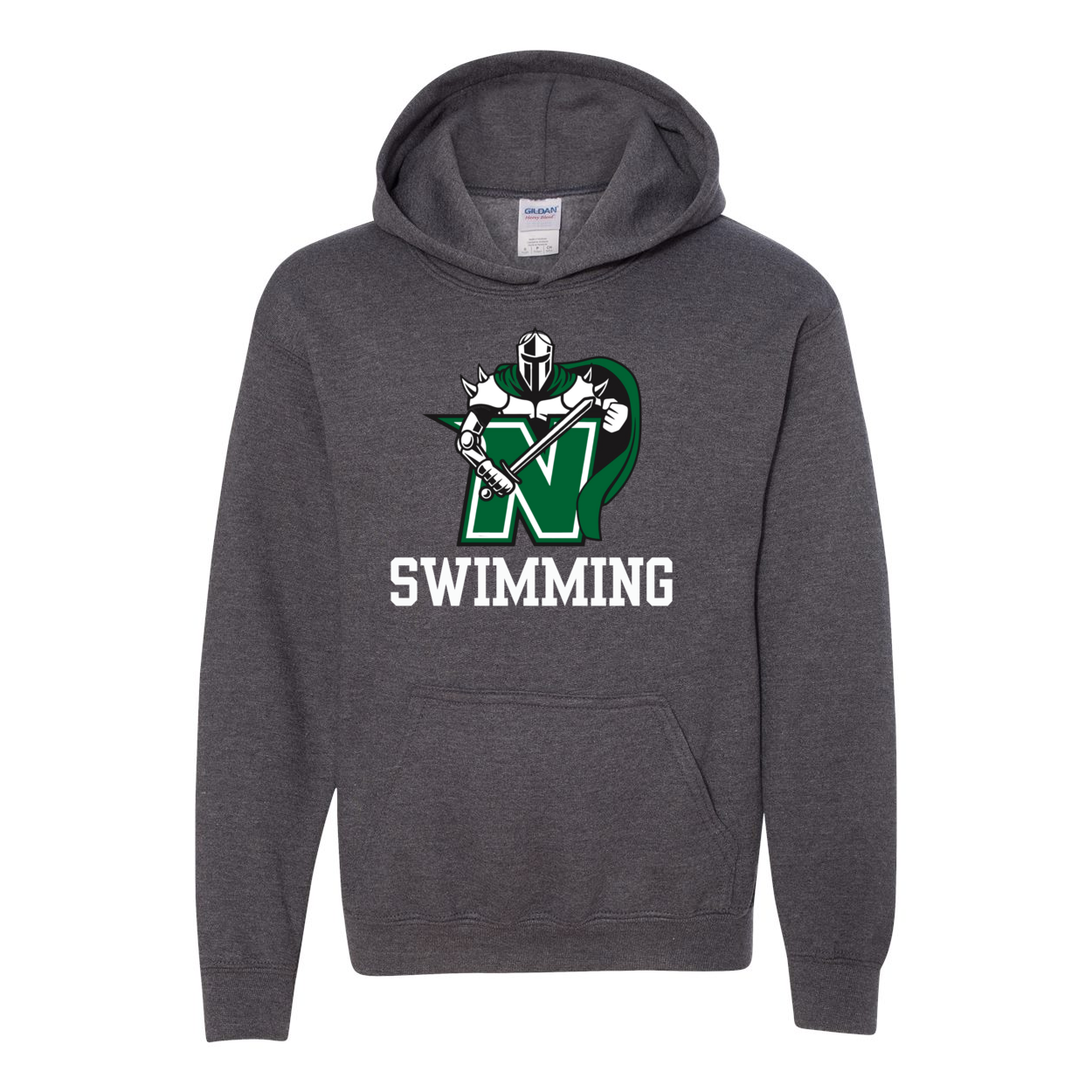 Youth Classic Logo Swimming Graphic Hoodie - Nordonia Knights
