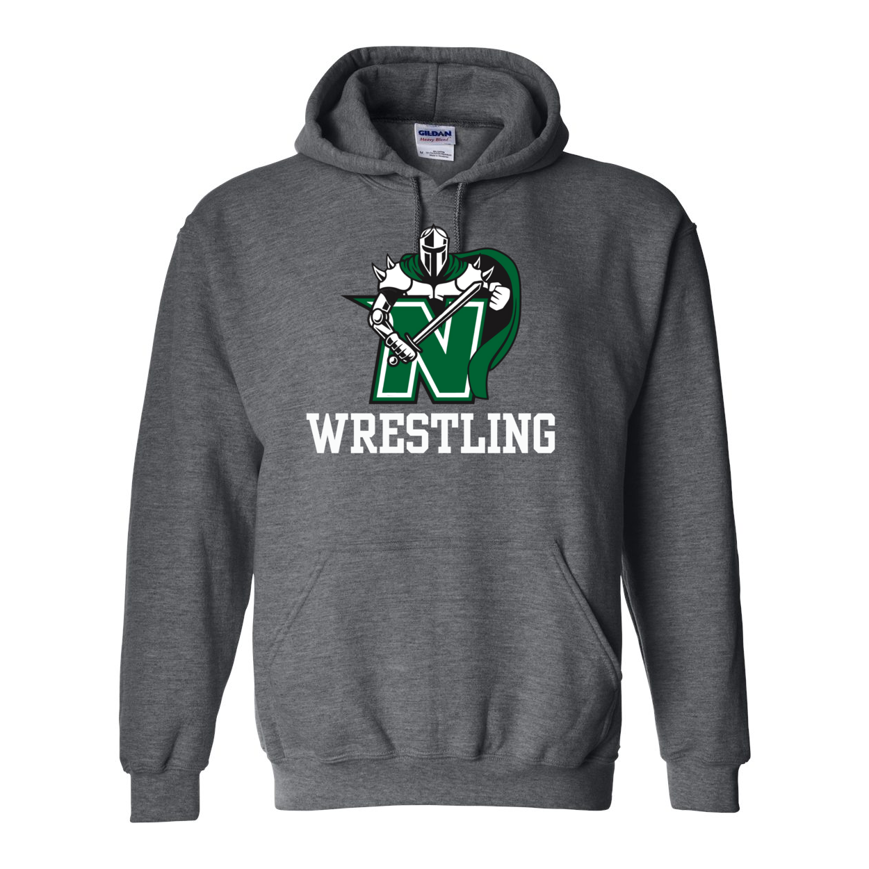 Adult Unisex Classic Logo Wrestling Graphic Hoodie - Nordonia Knights