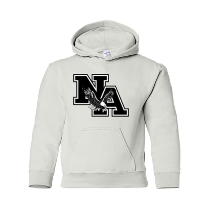 Youth Black Logo Graphic Hoodie - New Albany Eagles