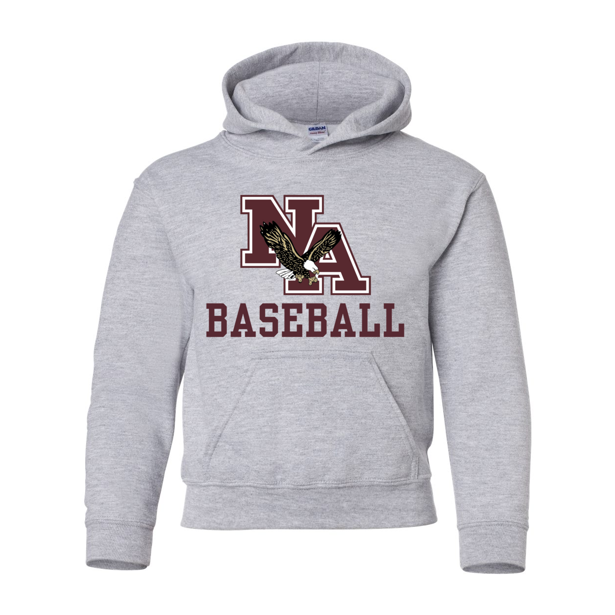 Youth Baseball Classic Logo Graphic Hoodie - New Albany Eagles