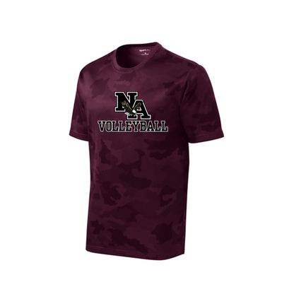 Men's Camo Logo Volleyball Competitor Performance Short Sleeve Graphic Tee - New Albany Eagles