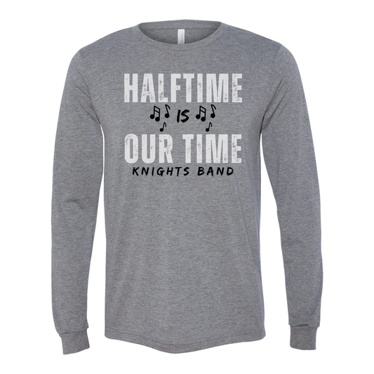 Adult Unisex Super Soft Band Our Time Long Sleeve Graphic Tee - Nordonia Knights