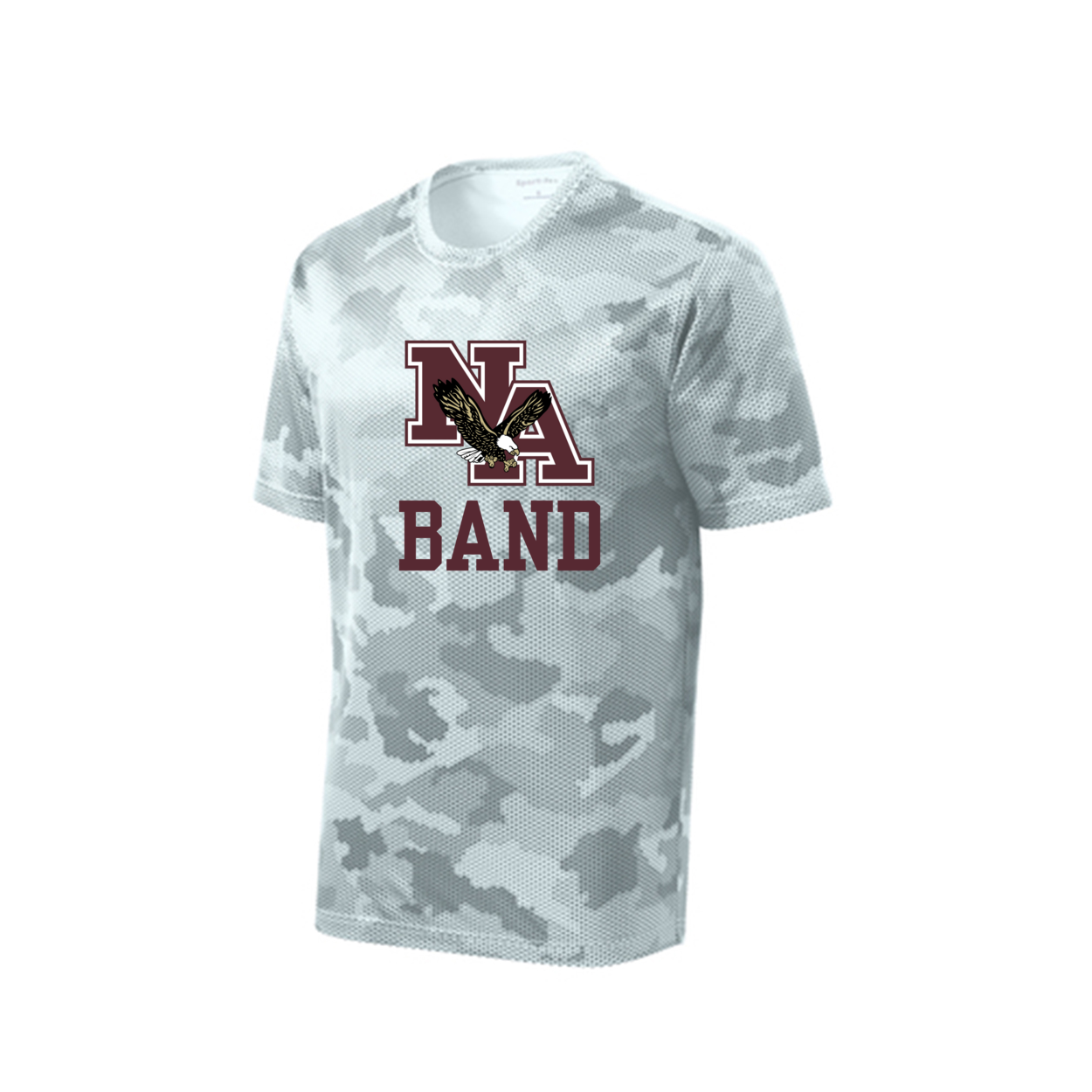 Men's Camo Band Competitor Performance Short Sleeve Graphic Tee - New Albany Eagles